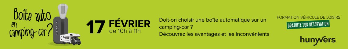 FORMATION GRATUITE: boîte auto en camping-car